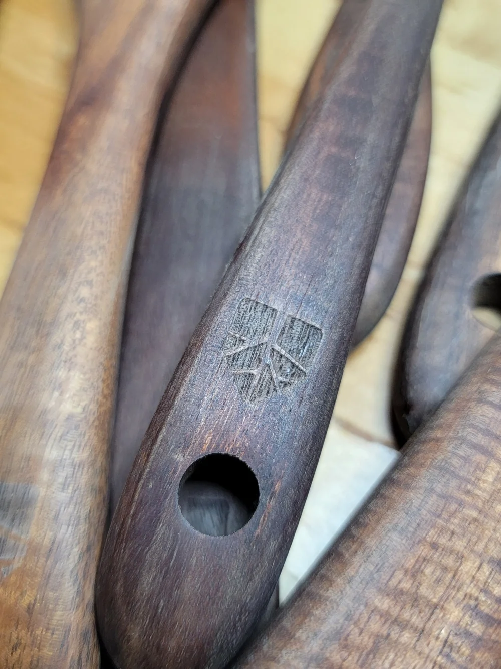 Dark Wood Kitchen Utensil Set - 10-Piece